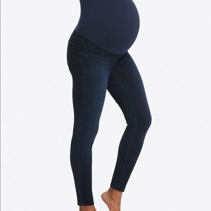 Spanx Maternity Mama Look At Me Jeanish Leggings M EUC